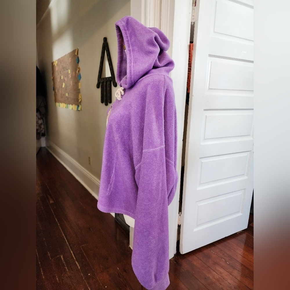 Double Zero Lavender Ice Cream Graphic Hoodie Y2K Cozy Size Small - Picture 3 of 9